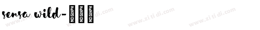 sensa wild字体转换